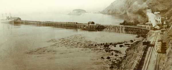 historic photo of Harford Pier