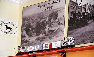 model RR train at IceCream Parlor