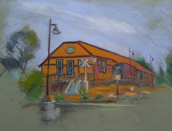 postcard art of Freighthouse