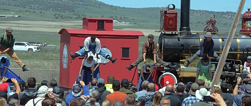 photo of 150th golden spike ceremony